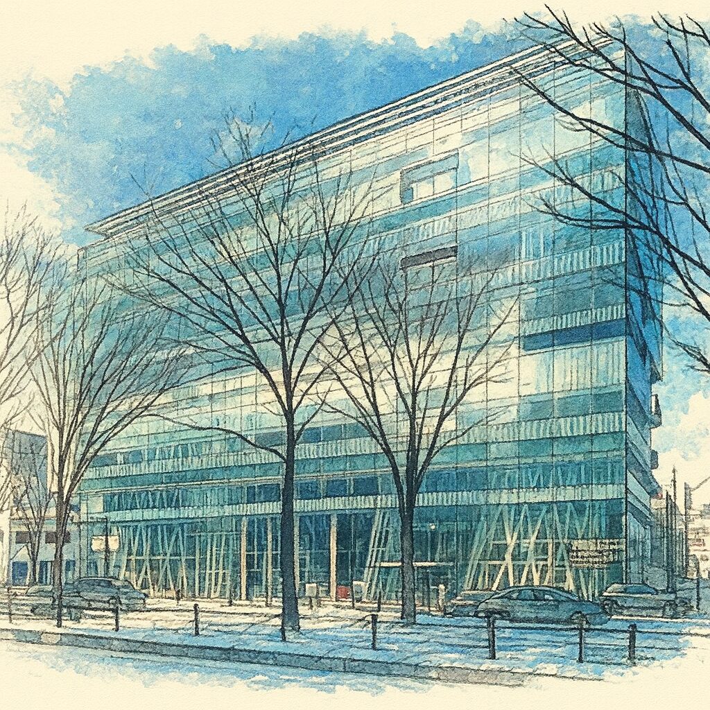 せんだいメディアテーク外観スケッチ画像